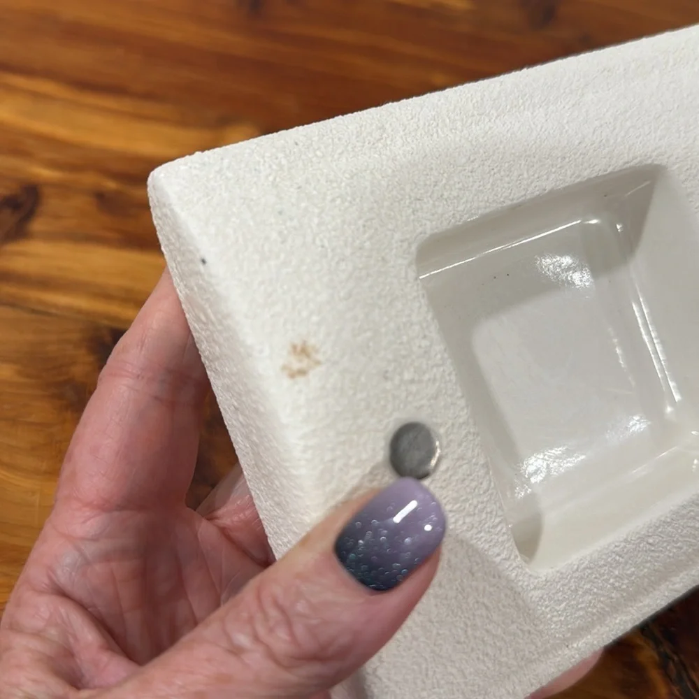 PartyLite White Pillows Candle Holder w/ 2 Square Votives